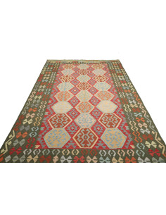 Kilim 198x302 Cm Kilim, Afghanistan, Lana Cardata A Mano 2