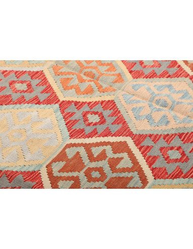 Kilim 198x302 Cm Kilim, Afghanistan, Lana Cardata A Mano