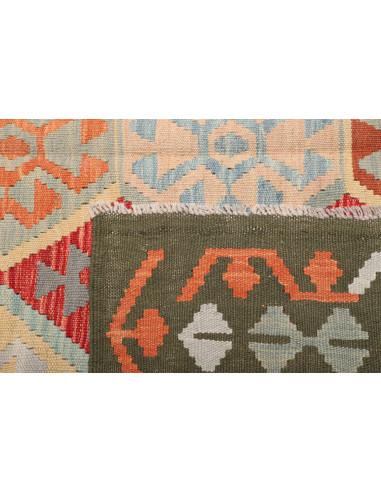 Kilim 198x302 Cm Kilim, Afghanistan, Hand-carded Wool warp: