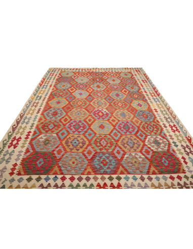 Kilim 253x351 Cm Kilim Afghanistan, Hand-carded Wool, Cotton