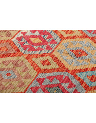 Kilim 253x351 Cm Kilim Afghanistan, Hand-carded Wool, Cotton