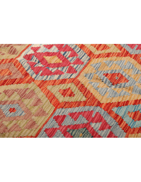 Kilim 253x351 Cm Kilim Afghanistan, Hand-carded Wool, Cotton