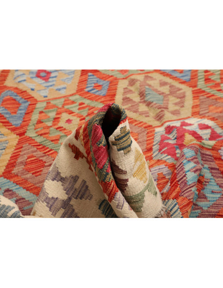 Kilim 253x351 Cm Kilim Afghanistan, Hand-carded Wool, Cotton
