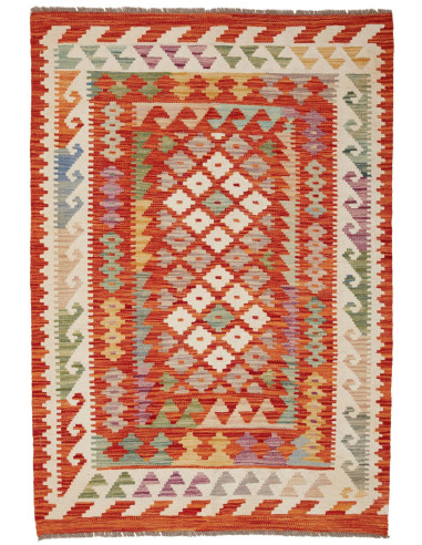 Kilim 100x147 Cm Kilim Afghanistan Hand-carded Wool warp: