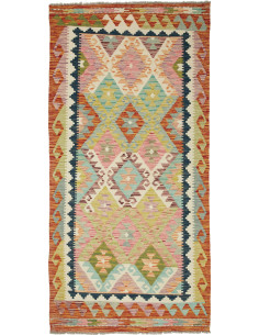 Kilim 98x204 Cm Kilim, Afghanistan, Lana Cardata A Mano