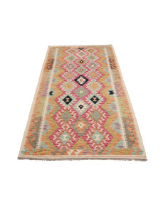 Kilim 101x200 Cm Kilim, Afghanistan, Lana Cardata A Mano, 2