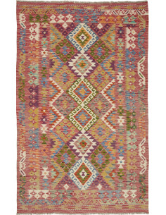 Kilim 123x196 Cm Kilim Afghanistan Lana Cardata A Mano