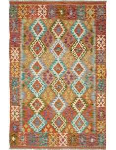Kilim 127x194 Cm Kilim Afghanistan Lana Cardata A Mano