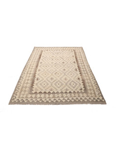 Kilim 154x210 Cm Kilim, Afghanistan, Hand-carded Wool warp: 2