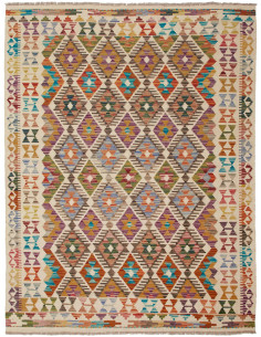 Kilim 150x196 Cm Kilim, Afghanistan, Lana Cardata A Mano