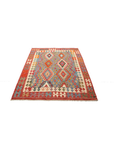 Kilim 156x192 Cm Kilim - Afghanistan - Lana Cardata A Mano