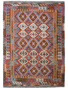 Kilim 157x207 Cm Kilim Afghanistan Hand-carded Wool warp