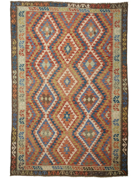 Kilim 175x258 Cm Kilim, Afghanistan, Hand-carded Wool warp: