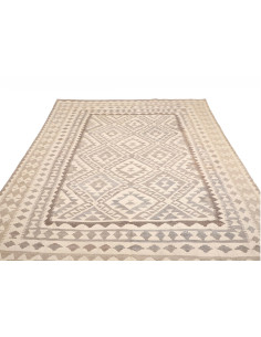 Kilim 198x296 Cm Kilim, Afghanistan, Hand-carded Wool warp: 2