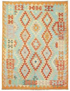 Kilim 147x195 Cm Kilim Afghanistan, Hand-carded Wool warp: