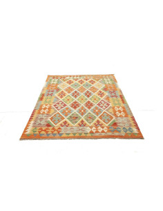 Kilim 147x192 Cm Kilim Afghanistan. Hand-carded Wool warp: 2