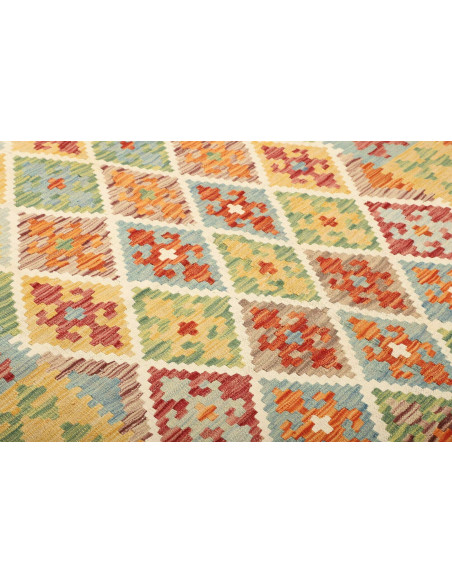 Kilim 147x192 Cm Kilim Afghanistan. Hand-carded Wool warp: