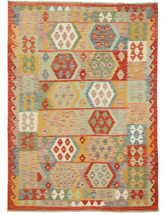 Kilim 148x201 Cm Kilim, Afghanistan, Hand-carded Wool warp: