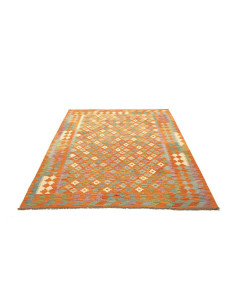 Kilim 154x192 Cm Kilim, Afghanistan, Hand-carded Wool 2