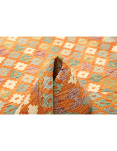 Kilim 154x192 Cm Kilim, Afghanistan, Lana Cardata A Mano