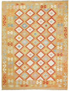Kilim 150x199 Cm Kilim Afghanistan Hand-carded Wool warp:
