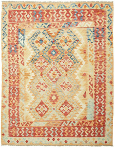 Kilim 156x198 Cm Kilim, Afghanistan, Hand-carded Wool warp: