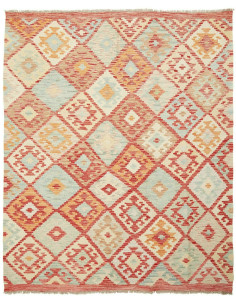 Kilim 160x194 Cm Kilim Afghanistan Hand-carded Wool Cotton