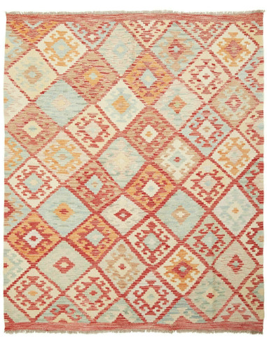 Kilim 160x194 Cm Kilim Afghanistan Hand-carded Wool Cotton