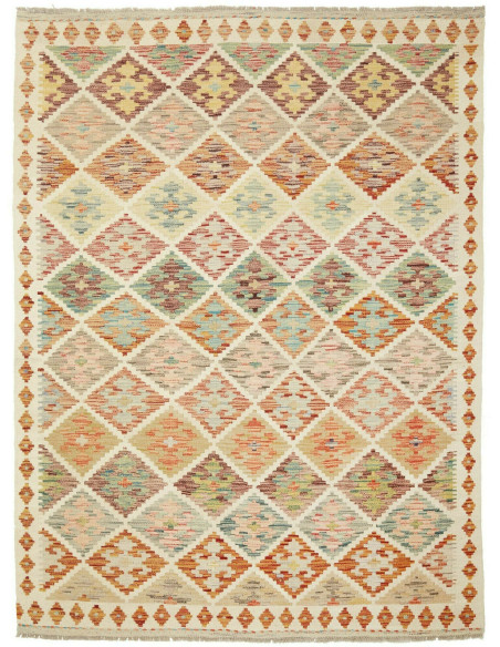 Kilim 148x196 Cm Kilim Afghanistan Hand-carded Wool Cotton