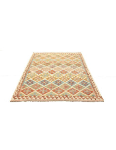 Kilim 153x199 Cm Kilim, Afghanistan, Hand-carded Wool warp: 2
