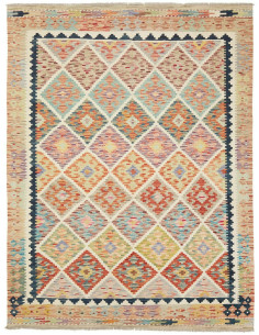Kilim 148x215 Cm Kilim, Afghanistan, Hand-carded Wool warp: