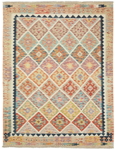 Kilim 148x215 Cm Kilim, Afghanistan, Hand-carded Wool warp: