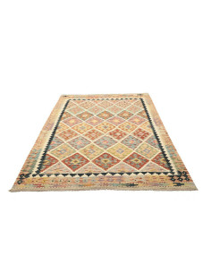 Kilim 148x215 Cm Kilim, Afghanistan, Hand-carded Wool warp: 2
