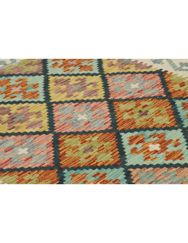 Kilim 99x200 Cm Kilim Afghanistan Hand-carded Wool Cotton