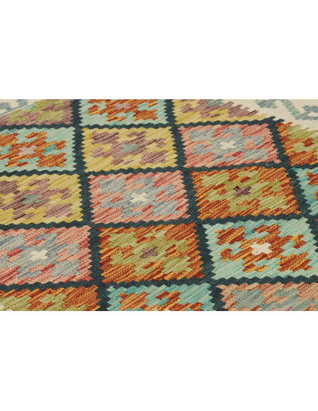 Kilim 99x200 Cm Kilim Afghanistan Hand-carded Wool Cotton