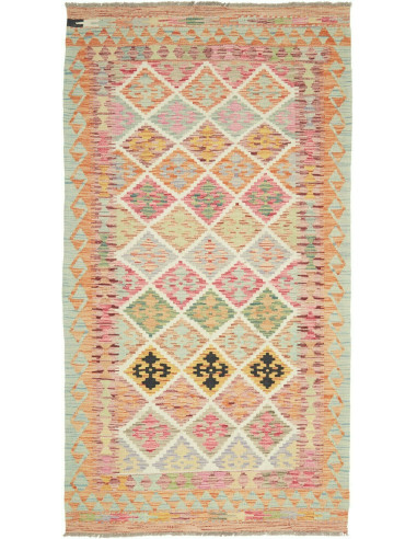 Kilim 107x199 Cm Kilim Afghanistan Hand-carded Wool Cotton