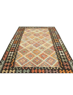 Kilim 196x297 Cm Kilim Afghanistan. Material: Hand-carded 2