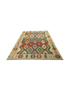 Kilim 170x244 Cm Kilim Afghanistan, Hand-carded Wool cotton 2