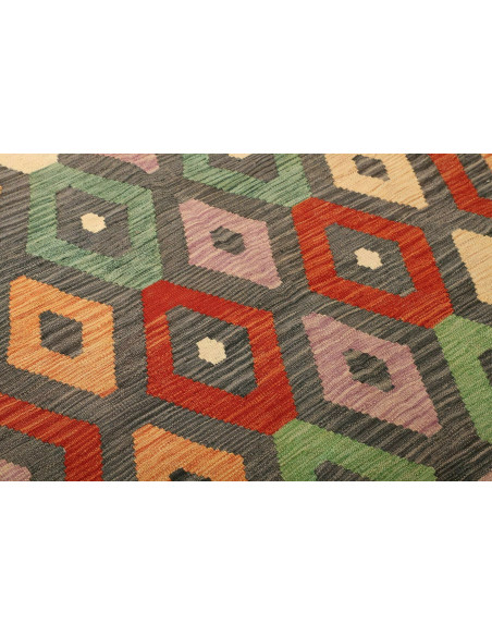 Kilim 170x244 Cm Kilim Afghanistan, Hand-carded Wool cotton