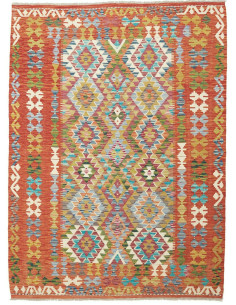 Kilim 153x208 Cm Afghan Kilim, Hand-carded Wool, Cotton