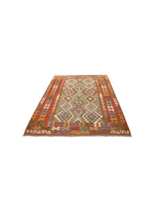 Kilim 153x208 Cm Afghan Kilim, Hand-carded Wool, Cotton 2