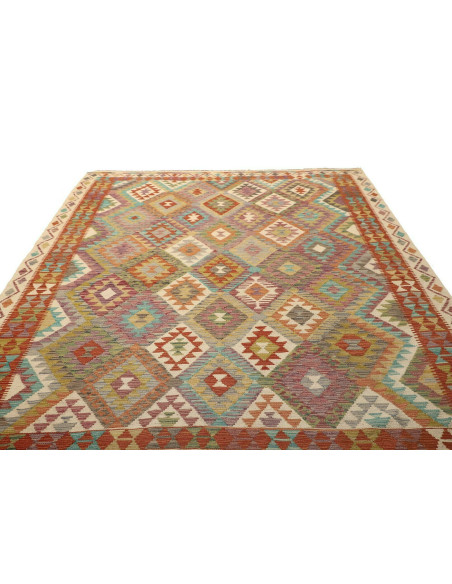 Kilim 204x290 Cm Kilim Afghanistan Hand-carded Wool Cotton