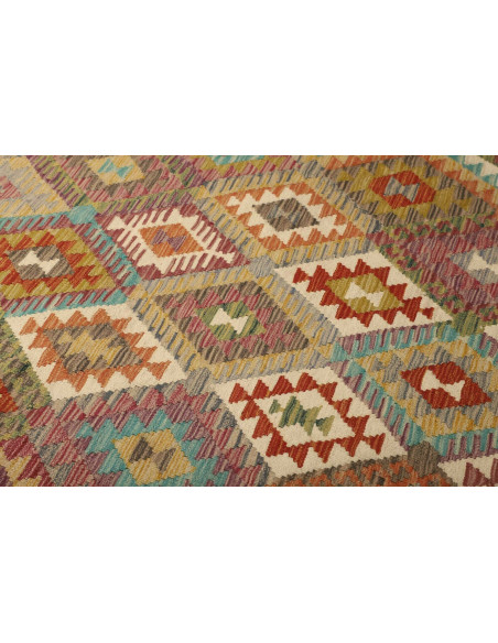 Kilim 204x290 Cm Kilim Afghanistan Lana Cardata A Mano