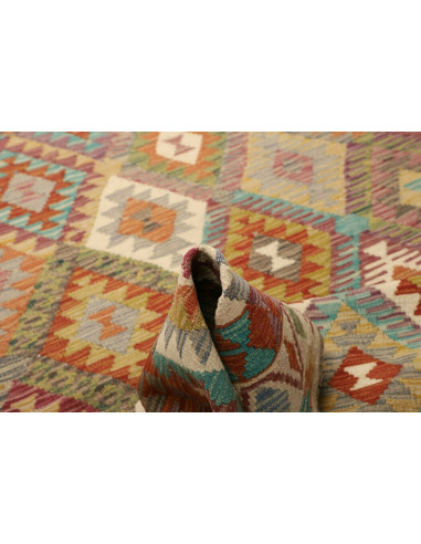 Kilim 204x290 Cm Kilim Afghanistan Lana Cardata A Mano