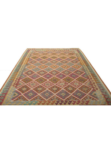 Kilim 200x298 Cm Kilim, Afghanistan, Hand-carded Wool warp:
