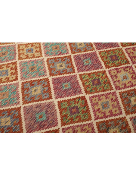 Kilim 200x298 Cm Kilim, Afghanistan, Hand-carded Wool warp: