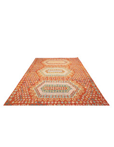 Kilim 203x290 Cm Kilim, Afghanistan, Hand-carded Wool warp: 2