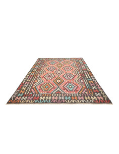 Kilim 206x278 Cm Kilim Afghanistan Hand-carded Wool warp: 2