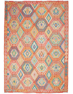 Kilim 208x297 Cm Kilim, Afghanistan, Hand-carded Wool warp: