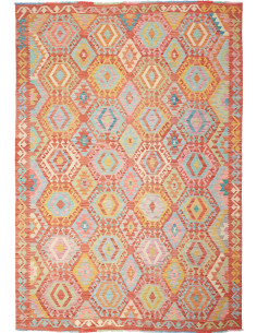 Kilim 205x294 Cm Kilim Afghanistan Hand-carded Wool Cotton